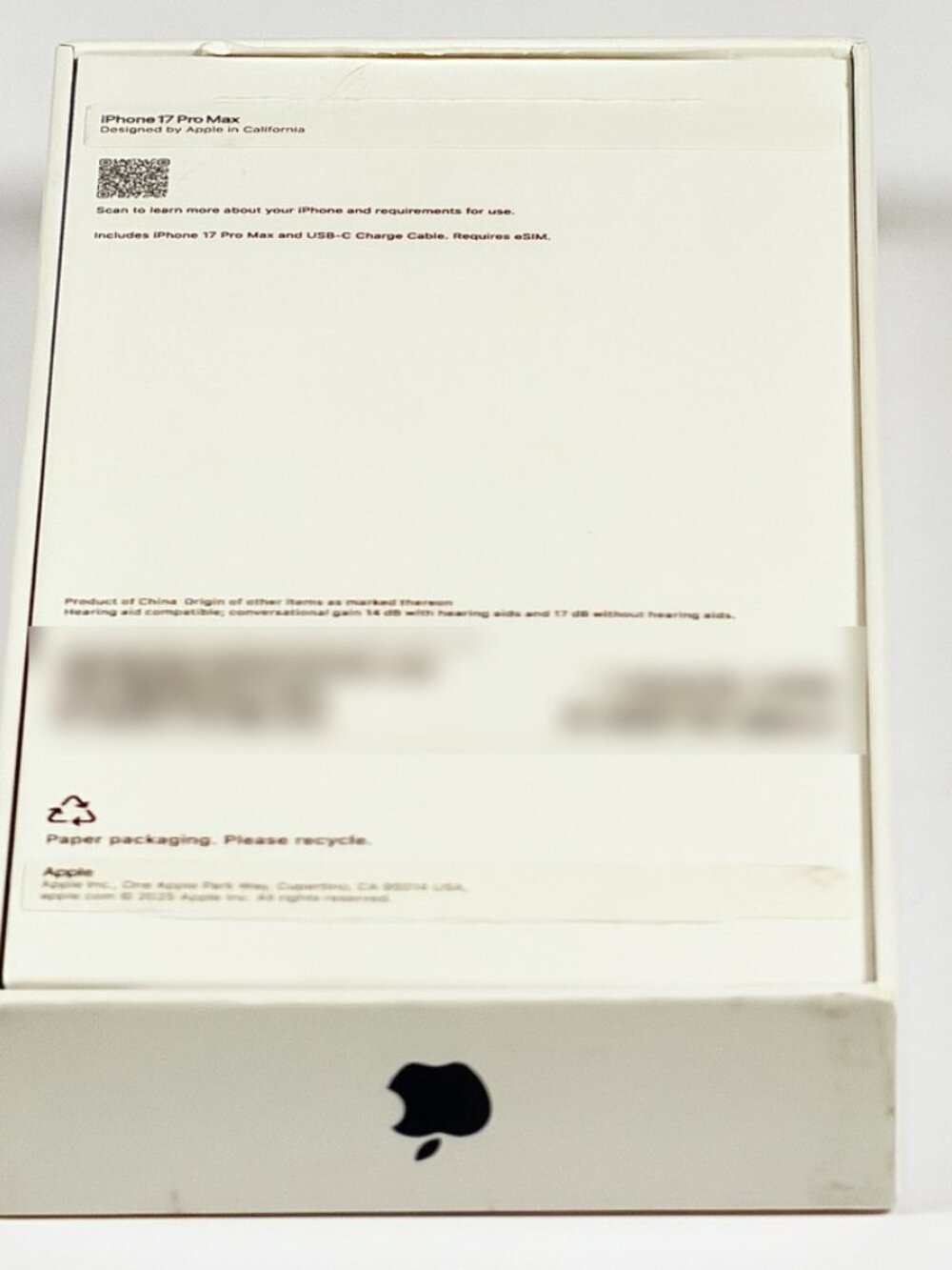iPhone 17 Pro Max Box Only - Deep Blue - No Phone - Picture 5 of 5